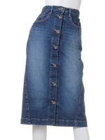 [Balcony and Bed]ストレッチデニムスカート/IND