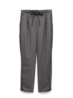 【emmi atelier】ラインテーパードパンツ/WHTxCGRY