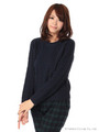 【OUTLET】アラン柄ニット/ネイビー