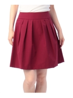 グログランタックスカート/ワインレッド(065)