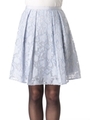 シアーフラワースカート/シロ