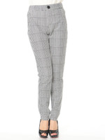 【OUTLET】チドリプリントストレッチ裏毛パンツ/オフホワイト