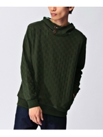 ハイネックジャージプルオーバー/ブルー系(094)