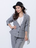 プレッピーチェックJK/BROWN