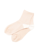 ボーダークルーソックス/ピンクゴールド(005)