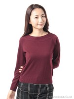 ワイドリブ天竺オフショルＰＯ/ホワイト