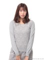 起毛レースニットプルオーバー/グレー