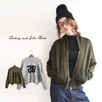 28 バックナンバーダンボールニット ジップアップ ブルゾン