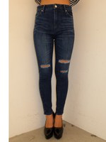 RESEXXY JEANS　クラッシュスキニーパンツ/INDIGO