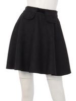 フリルポケットフレアSK/ブラック