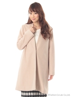 モッサノーカラーコート/ブラック