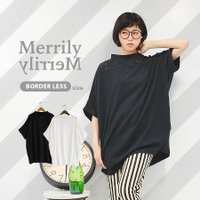 レースショルダー切替ボトルネックドルマンチュニック