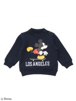 MICKEY/ CREWNECK SWEAT Los Angeles(12M〜3T)/ASH