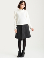 チェックタック台形スカート/柄Ｂ