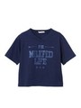 BI COLOR FOOTBALL TEE LIFE/NAVY