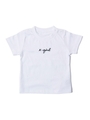 S/S TEE CURSIVE LOGO(4T〜7T)/ホワイト