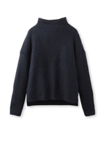 [L]箔ボトルネックニットプルオーバー/オフホワイト(003)