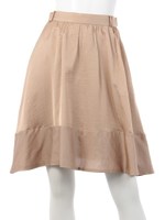 オリジナル幾何学柄スカート/ベージュ