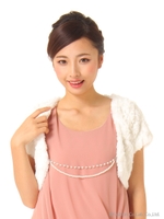 フェイクファーボレロ/ホワイト