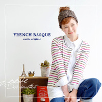 BMフレンチバスククルーネックカーディガン