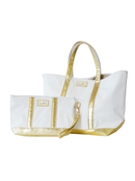 TOTE BAG & CLUTCH BAG SET/NAVY