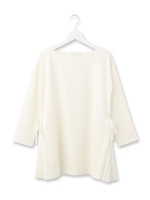 サイドプリーツリボンプルオーバー/オフホワイト(003)