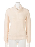 SNOODY LACEDOWN KNIT/ベージュ(040)