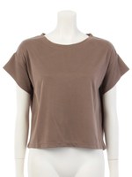 スエードタッチTEE/チョコレート