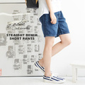 ストレートデニムショートパンツ