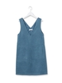 フェイクスエードワンピース/ライトブルー(091)