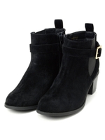 ベルト付サイドゴア/ブラック