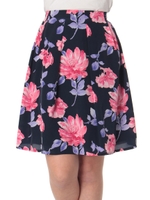 花柄フレアスカート/ピンク