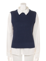 【ANAP】シャツ&ニットベストアンサンブル/IV