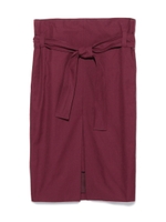 ウエストベルトスリットスカート/WINE