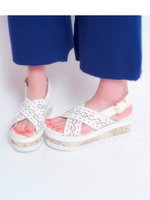 [LILICIOUS]レースカットワークサンダル/BLACK