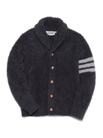 【GELATO PIQUE HOMME】moco moco’ジェラート’サガラ刺繍ショールカーディガン/BLK