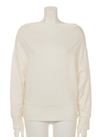 【mystic】変わり裏毛ドルマンプルオーバー/オフホワイト