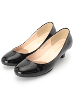 エナメルパンプス/ブラック(019)