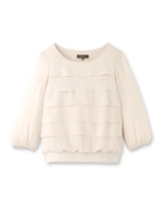 ティアード風クリアモダール天竺/ライトグレー(011)