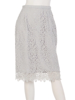 バテン風レースタイトスカート/ミント