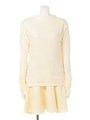 ボトルネックニットドッキングワンピース/CREAM