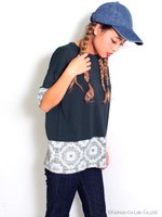 【ANAP】ペイズリーTシャツ/WH