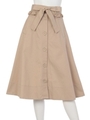DENIM MILI-TRENCH SKIRT/ベージュ(040)