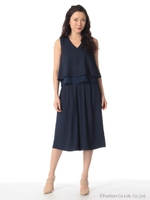 ジョーゼットセットアップ/ブラック