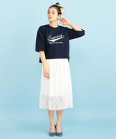 レースプリーツスカート