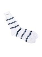 ワンポイントボーラーボーダーソックス/ピンク(372)