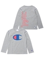 CHAMPION/FOOTBALL TEE BIG C(4T〜7T)/ASH