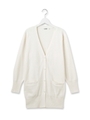 Vネックカーディガン/ホワイト系(002)