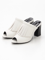 【SHOES】フリンジサボ/ブラック