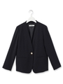 ギャバストレッチテーラードジャケット/ネイビー(093)